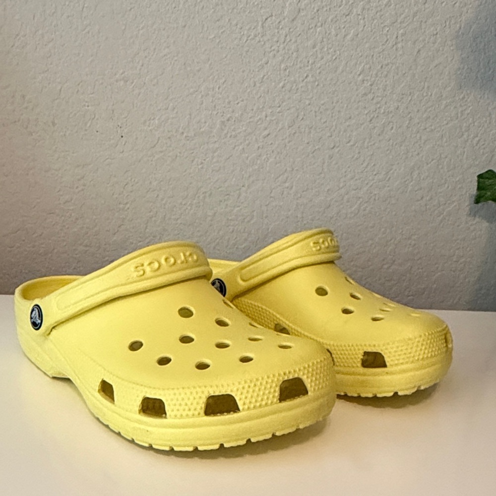 Yellow crocs
